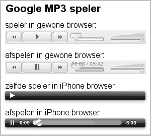 Cross-platform MP3-Player embed everywhere