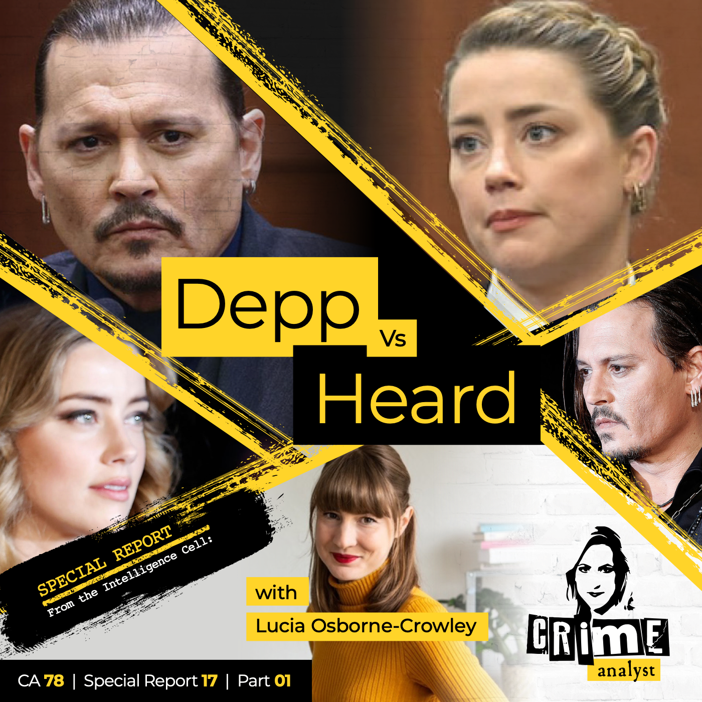 78: The Crime Analyst | Ep 78 | Johnny Depp vs Amber Heard with Lucia Osborne-Crowley, Part 1 Image