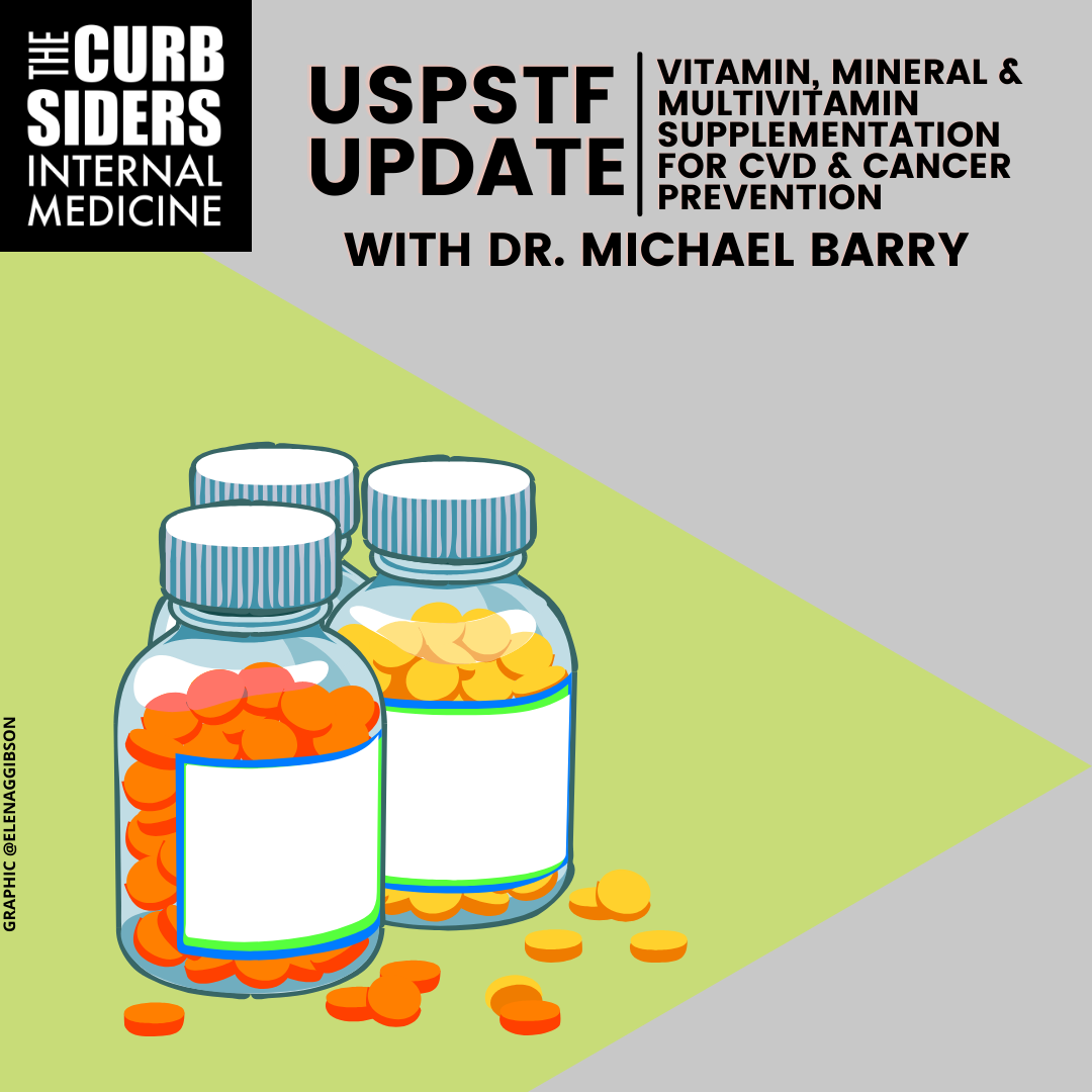 #345 Vitamin and Mineral supplementation: A USPSTF Update with Dr. Michael Barry
