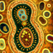 DALL E 2022-11-27 20.52.11 - a painting of plasmid in bacteria in style of Gustav Klimt